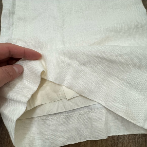 Ralph Lauren 💯 %Linen wide straight leg Pants size 18 with inseam 25. Vacation - Picture 4 of 14